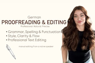 professionally proofread and edit your german text