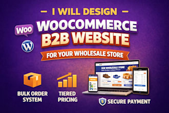 design woocommerce b2b website for your wholesale store