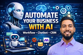 build ai workflow automation, chatbot and CRM automation