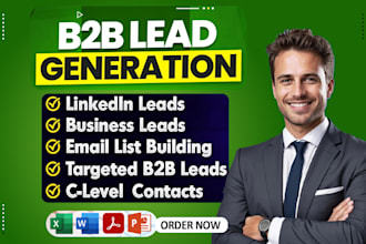 do targeted b2b lead generation, business leads, linkedin leads, list building