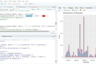 do r programming, rstudio tasks, and data analysis projects