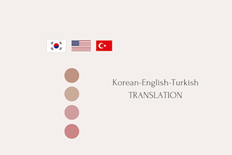 translate from korean to english and turkish