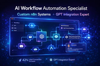 design custom ai workflow systems with n8n and gpt automation
