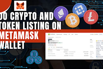 do crypto and token listing on metamask wallet
