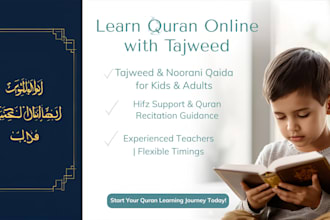 teach online quran with tajweed for kids and adults