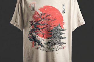 do custom japanese and anime t shirt design for you