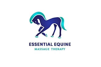 create a clean equine massage therapy logo
