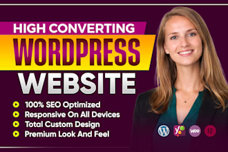 design or redesign wordpress website, landing page as divi or elementor expert