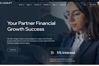 design mortgage broker website refinance website loan officer website