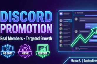 promote your discord server to real targeted members for organic growth