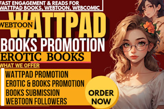 organic wattpad book promotion, webtoon promotion, webcomic to targeted audience