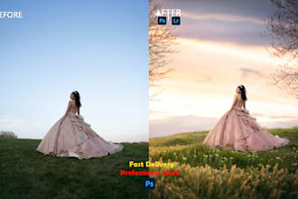 do manipulation photo editing and retouching color correction image