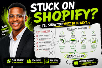 be your shopify dropshipping mentor and guide you step by step