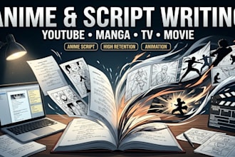 do high retention manga script, 2d anime short script, 2d animation tv series