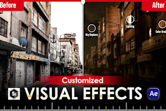 do hollywood style vfx compositing and cgi effects