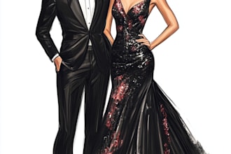 make a fashion illustration