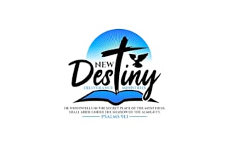 design church ministry christian religious faith based logo