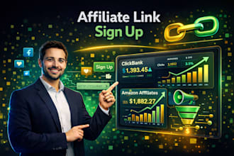 affiliate link sign up promote clickbank amazon product link