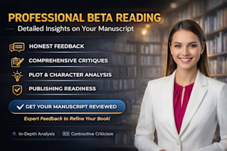 do beta reading manuscript feedback, reader report for fiction and non fiction