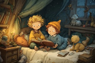 illustrate your children book with colorful, heartwarming artwork