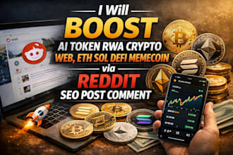 boost ai token rwa crypto web, eth sol defi memecoin via reddit SEO post comment