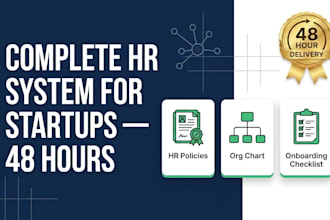create HR policies, onboarding system and org chart for your startup
