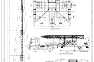 design telecom tower, monopole, rooftop and fabrication drawings in autocad