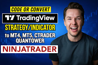 convert tradingview pine script strategy to ninjatrader, ctrader, mt4 and mt5