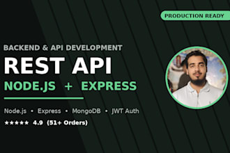 build a rest API backend with nodejs express and mongodb
