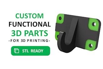 design simple functional parts for 3d printing  stl