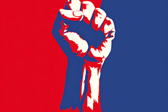 create patriotic and political logo