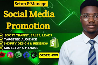 promote wbsite, shopify website socail media promotion