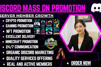 do discord server promotion, real organic active member, discord server growth