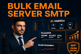 bulk email server smtp mailwizz for email marketing blast
