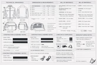 create tech pack for manufacturing and apparel production