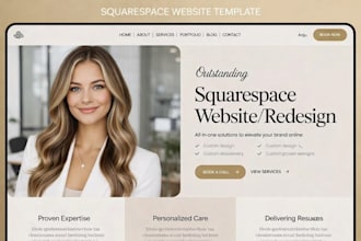 build squarespace website design and redesign squarespace website development