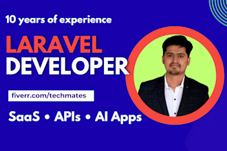 build scalable laravel saas, mvps and custom web apps