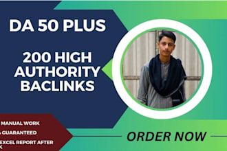 provide 200 mix backlinks with high da , pa , PR