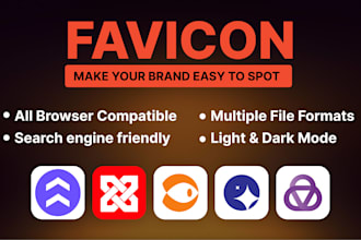 custom favicon and saas website app icon design
