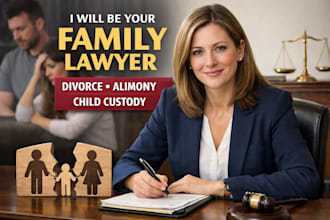 be your family lawyer for divorce, alimony child custody