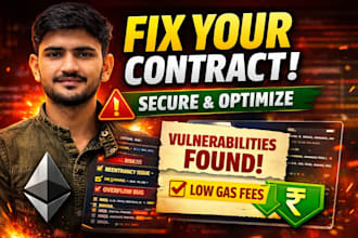 audit your solidity smart contract for security and gas optimization