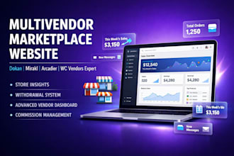 multivendor ecommerce marketplace website on dokan mirakl arcadier wc vendors