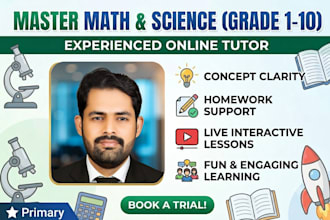 provide online math and science tutoring for school students