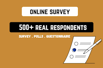 get 500 questionnaire survey respondents to fill online survey polls