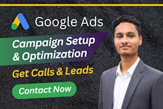 be expert google ads PPC campaign setup and optimize for generate leads