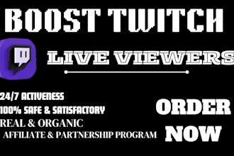 boost twitch live viewers