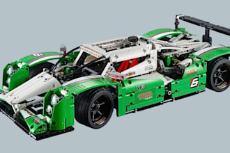 model 3d lego technic car, bike, ship with xml part list, lego design set, moc