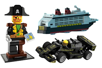 model 3d lego design set, moc, lego technic bike, car, ship with xml part list