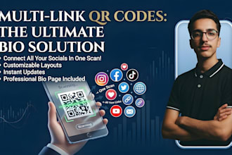 design a smart qr code with carrd bio link page for business or personal