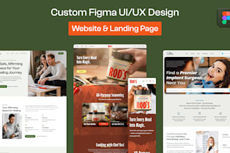 design modern website UI UX in figma